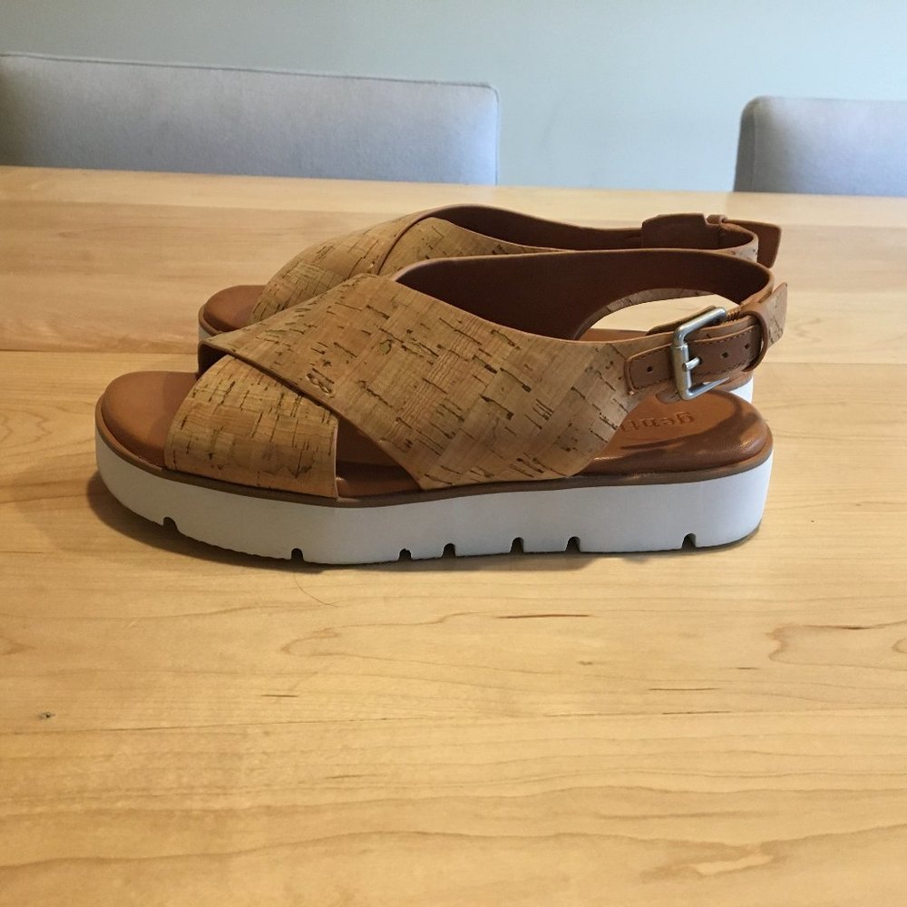 Gentle Souls cork platform sandals, 6.5